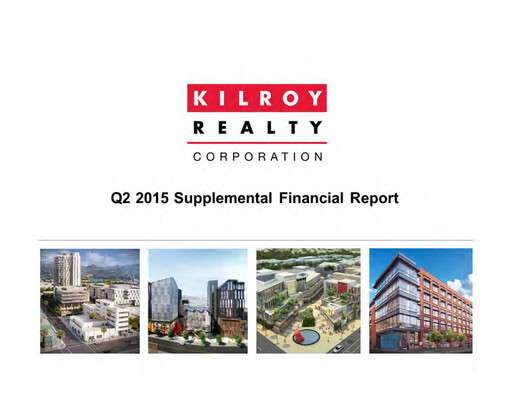 Thumbnail Kilroy Realty Quarterly Report 2015-q2