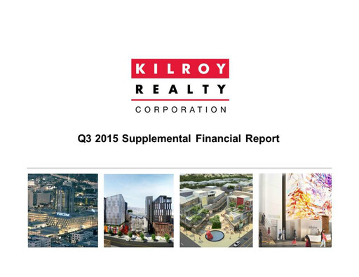 Thumbnail Kilroy Realty Quarterly Report 2015-q3