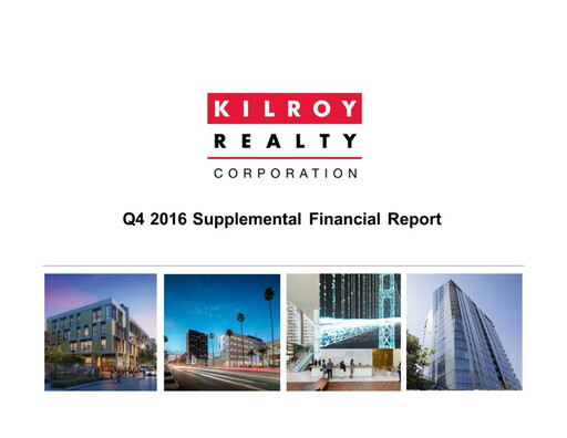 Thumbnail Kilroy Realty Quarterly Report 2016-q4