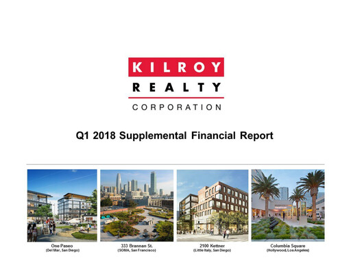 Thumbnail Kilroy Realty Quarterly Report 2018-q1