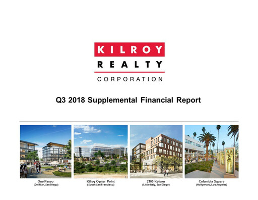 Thumbnail Kilroy Realty Quarterly Report 2018-q3