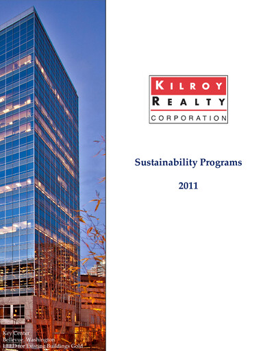 Thumbnail Kilroy Realty Sustainability Report 2011