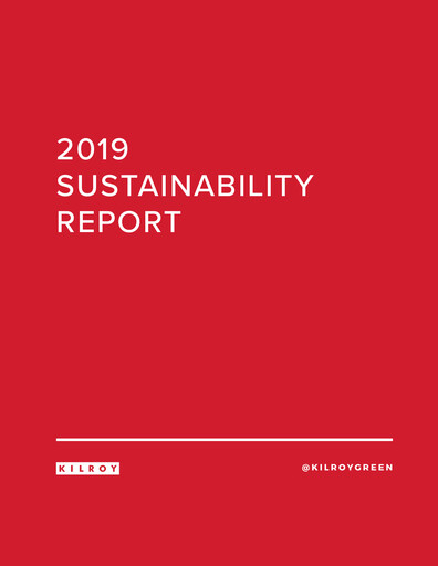Thumbnail Kilroy Realty Sustainability Report 2019