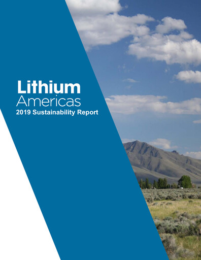 Thumbnail Lithium Americas ESG Report 2019