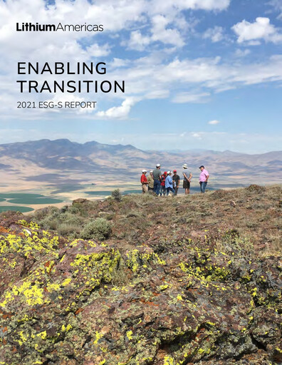 Thumbnail Lithium Americas ESG Report 2021