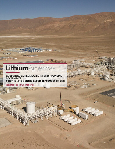 Thumbnail Lithium Americas Quarterly Report 2021-q3