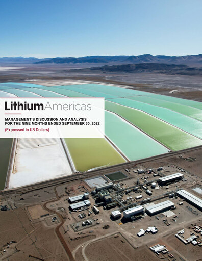 Thumbnail Lithium Americas Quarterly Report 2022-q3