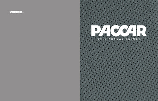 Thumbnail Paccar Annual Report 2016
