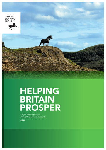 Thumbnail Lloyds Banking Group
 Annual Report 2016