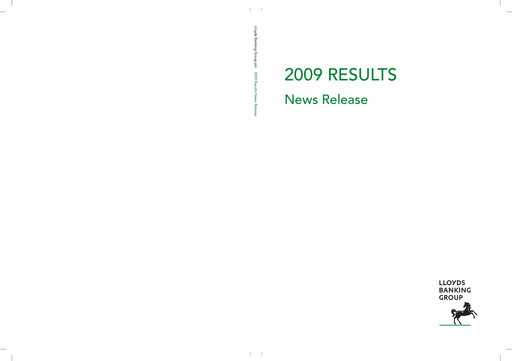 Thumbnail Lloyds Banking Group
 Financial Report 2009