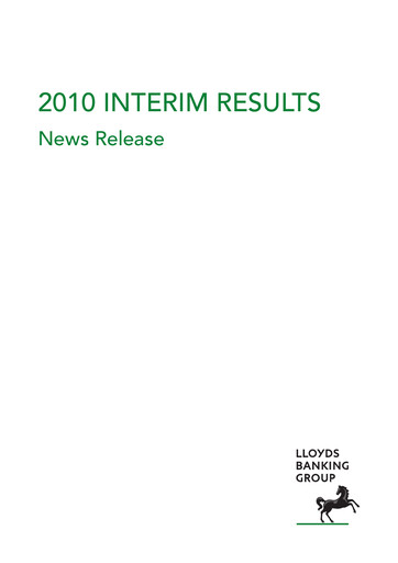Thumbnail Lloyds Banking Group
 Half-year Report 2010-h1