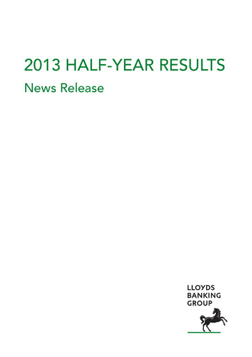 Thumbnail Lloyds Banking Group
 Half-year Report 2013-h1