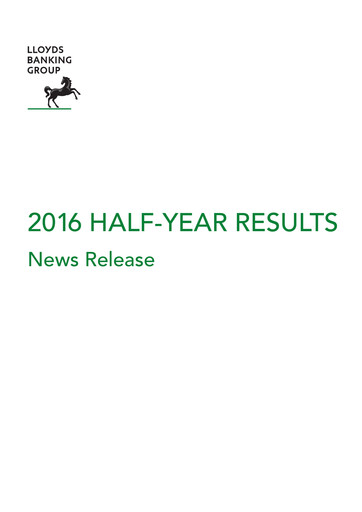 Thumbnail Lloyds Banking Group
 Half-year Report 2016-h1