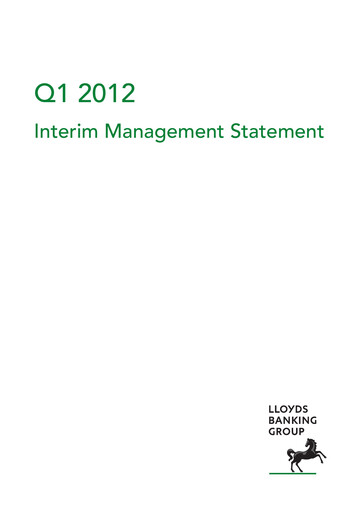 Thumbnail Lloyds Banking Group
 Quarterly Report 2012-q1