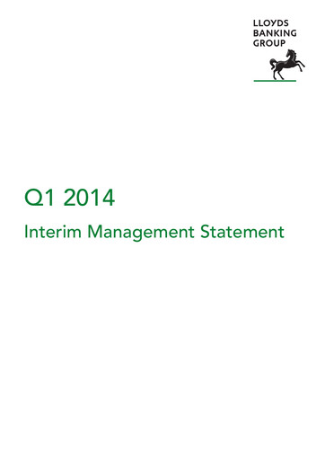 Thumbnail Lloyds Banking Group
 Quarterly Report 2014-q1