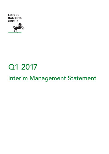 Thumbnail Lloyds Banking Group
 Quarterly Report 2017-q1
