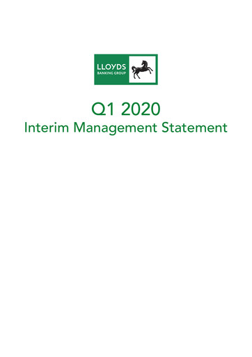 Thumbnail Lloyds Banking Group
 Quarterly Report 2020-q1