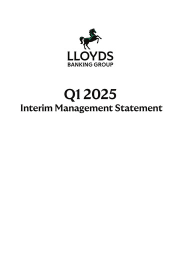 Thumbnail Lloyds Banking Group
 Quarterly Report 2025-q1