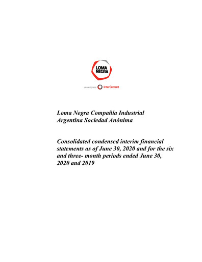 Vorschaubild Loma Negra Finanzmitteilung 2020-q2