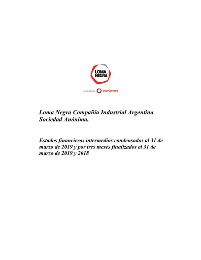 Thumbnail Loma Negra Financial Statement 2019-q1