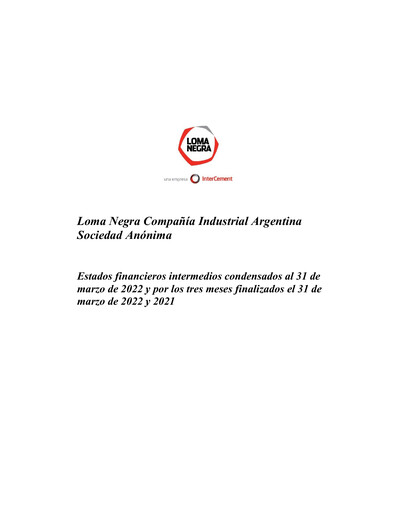 Thumbnail Loma Negra Financial Statement 2022-q1