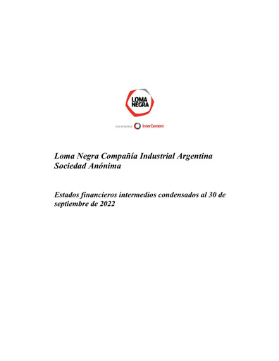 Vorschaubild Loma Negra Finanzmitteilung 2022-q3