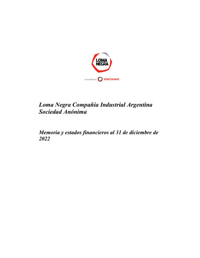 Vorschaubild Loma Negra Finanzmitteilung 2022-q4