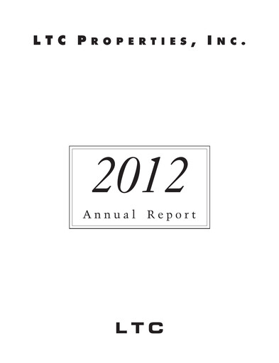 Thumbnail LTC Properties Annual Report 2012