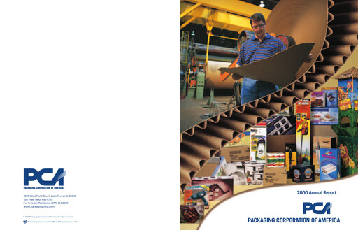 Thumbnail Packaging Corporation of America
 Annual Report 2000