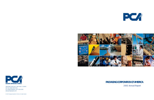 Thumbnail Packaging Corporation of America
 Annual Report 2002