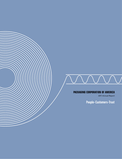 Thumbnail Packaging Corporation of America
 Annual Report 2011