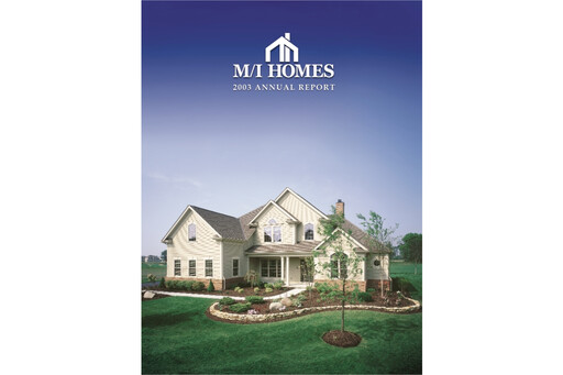 Thumbnail M/I Homes
 Annual Report 2003