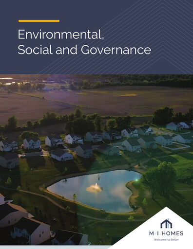 Thumbnail M/I Homes
 ESG Report 2019