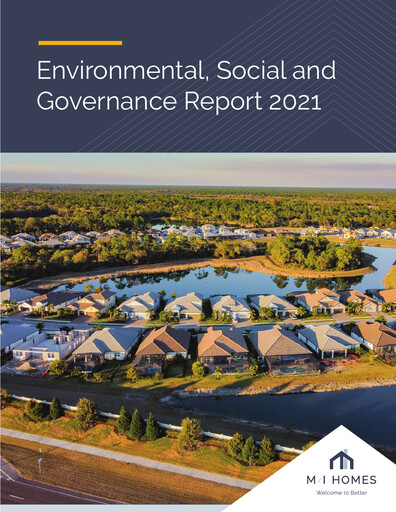 Thumbnail M/I Homes
 ESG Report 2021