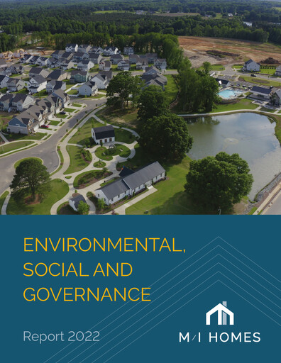 Thumbnail M/I Homes
 ESG Report 2022