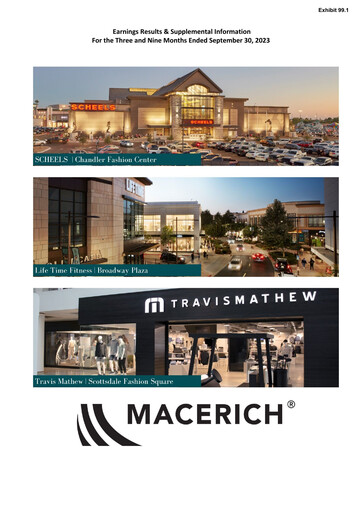 Thumbnail Macerich Quarterly Report 2023-q3