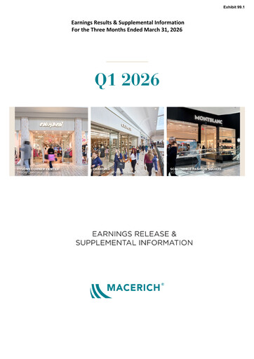 Thumbnail Macerich Quarterly Report 2026-q1