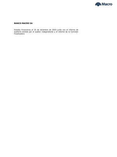 Thumbnail Banco Macro
 Financial Statement 2023