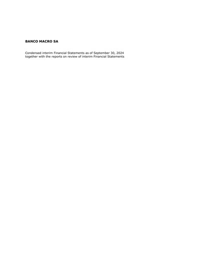 Thumbnail Banco Macro
 Quarterly Report 2024-q3