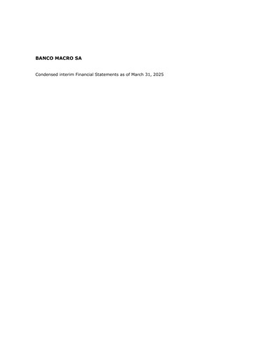 Thumbnail Banco Macro
 Quarterly Report 2025-q1
