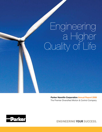 Thumbnail Parker-Hannifin
 Annual Report 2008