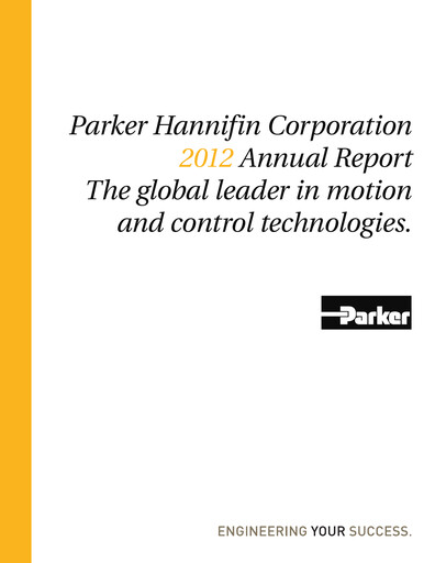 Thumbnail Parker-Hannifin
 Annual Report 2012