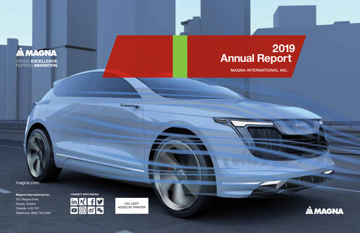 Thumbnail Magna International Annual Report 2019