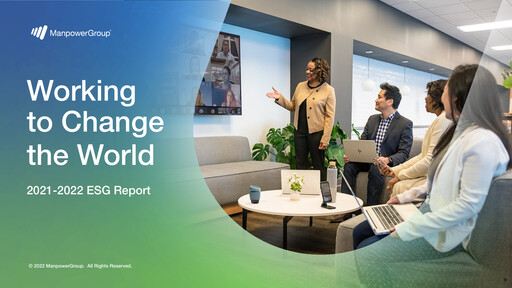 Thumbnail ManpowerGroup ESG Report 2021-2022