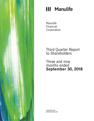 Thumbnail Manulife Financial Quarterly Report 2018-q3
