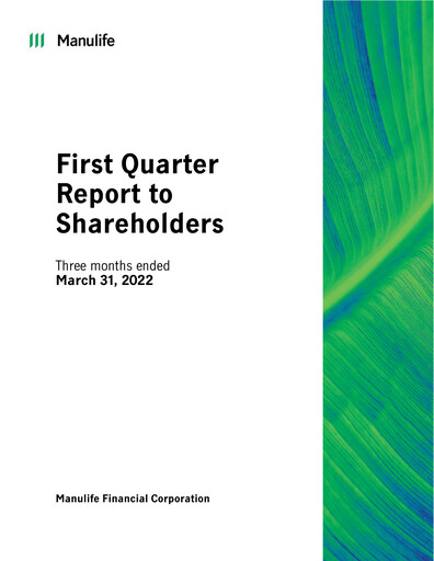Thumbnail Manulife Financial Quarterly Report 2022-q1