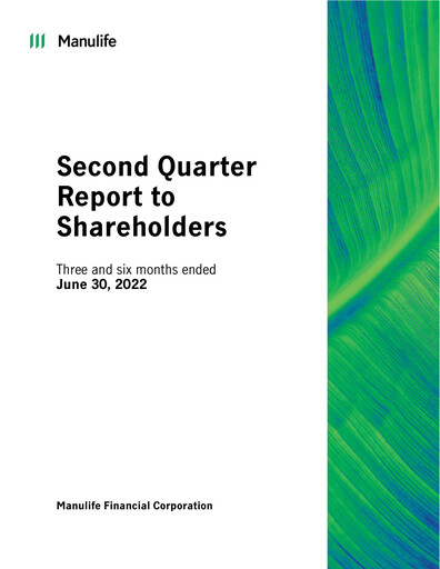 Thumbnail Manulife Financial Quarterly Report 2022-q2