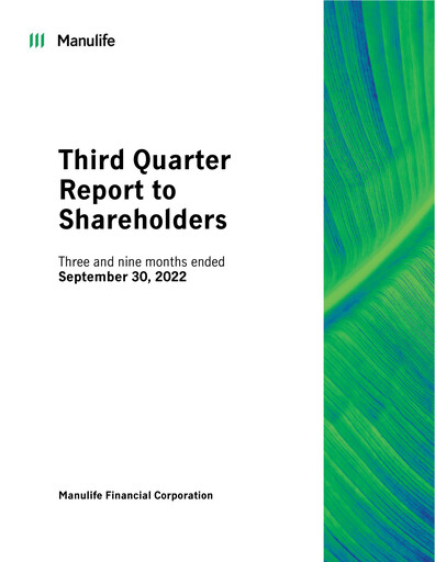 Thumbnail Manulife Financial Quarterly Report 2022-q3