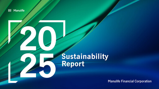Thumbnail Manulife Financial Sustainability Report 2025