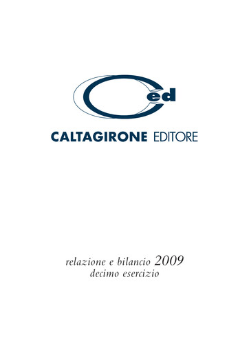 Thumbnail Caltagirone Editore Financial Report 2009